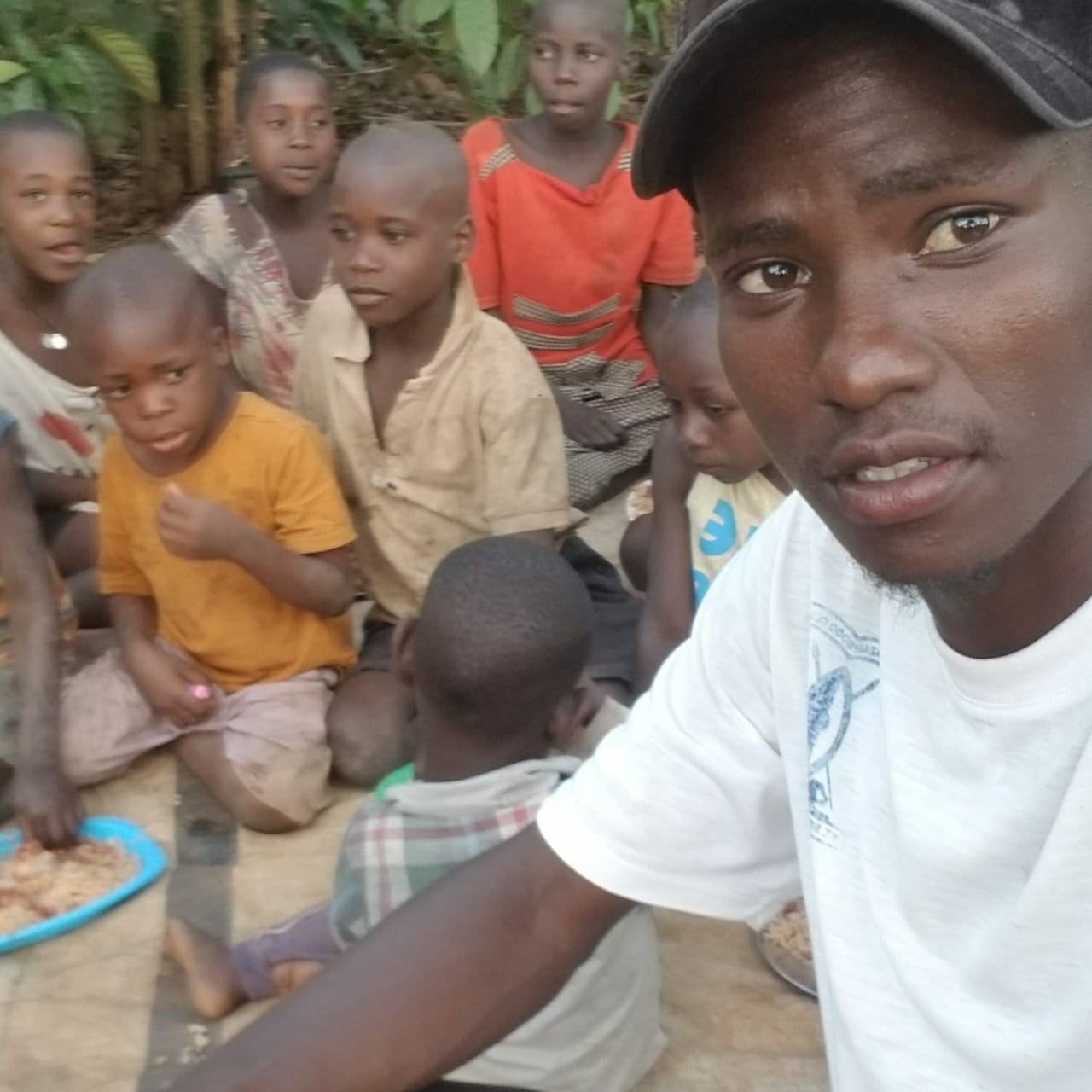 Brother Syrus with children